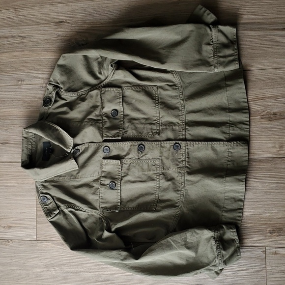 J Crew Olive Green Women's Utility Jacket - Picture 3 of 8